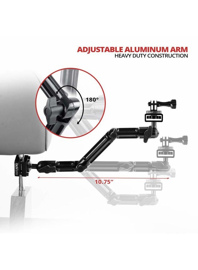 tackform Action Camera Headrest Mount DrivePro Best Car Mount for Recording Racing Video [Super Rigid Design] - Image 4