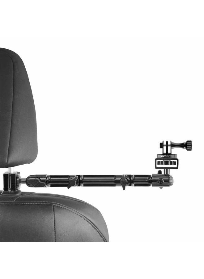 tackform Action Camera Headrest Mount DrivePro Best Car Mount for Recording Racing Video [Super Rigid Design] - Image 1