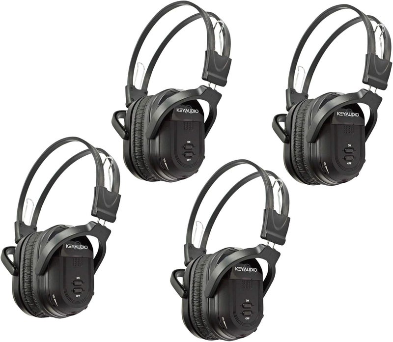 Key Audio RP Accessories IR-601B Infrared Wireless Headphones - Set of 4 - Image 1