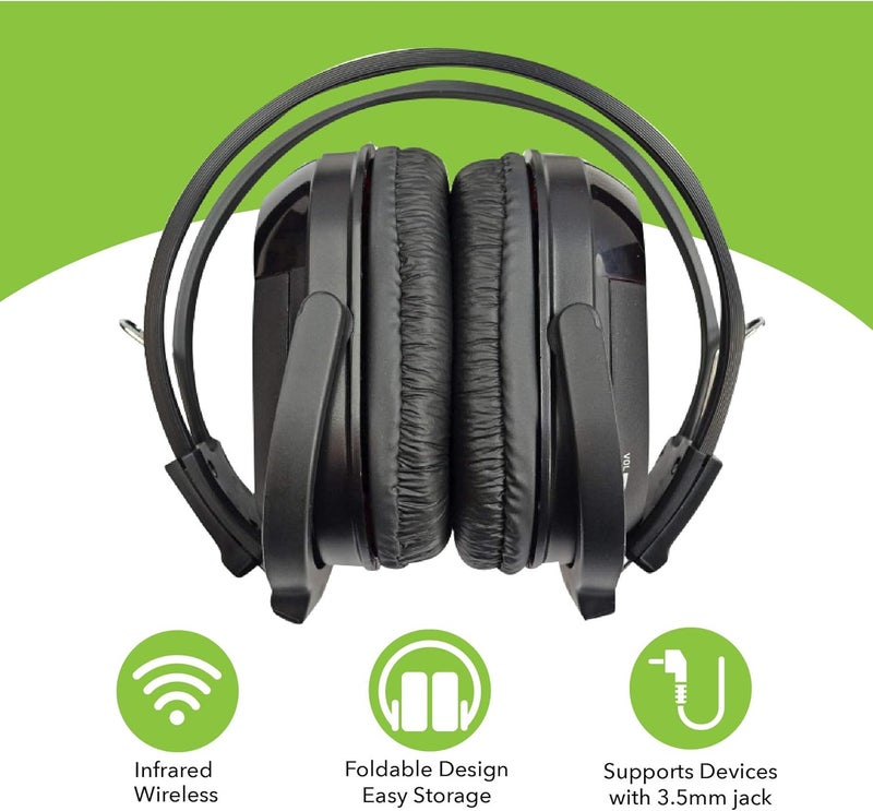 Key Audio RP Accessories IR-601B Infrared Wireless Headphones - Set of 4 - Image 2