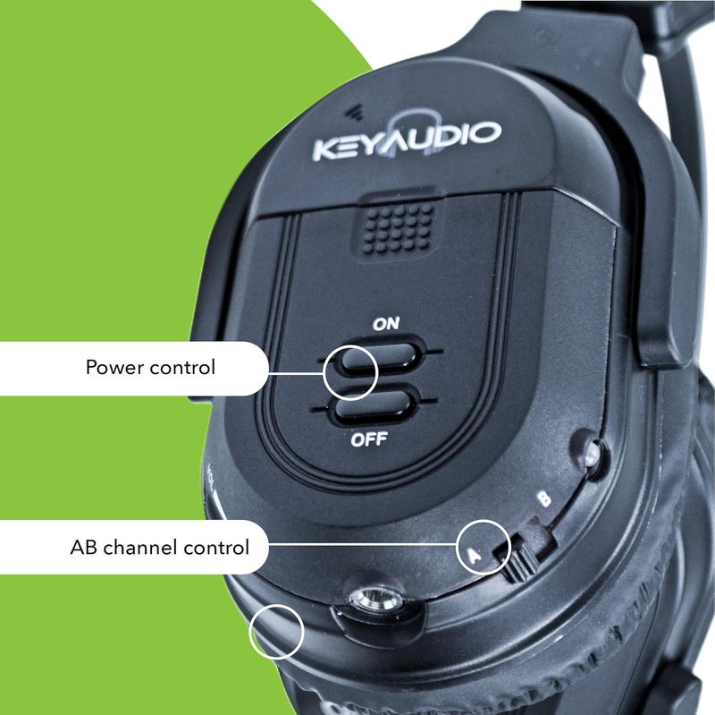 Key Audio RP Accessories IR-601B Infrared Wireless Headphones - Set of 4 - Image 5