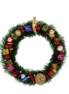 Generic Christmas Wreath with Bells and Favors for Front Door, Christmas Party Decorations  60cm 