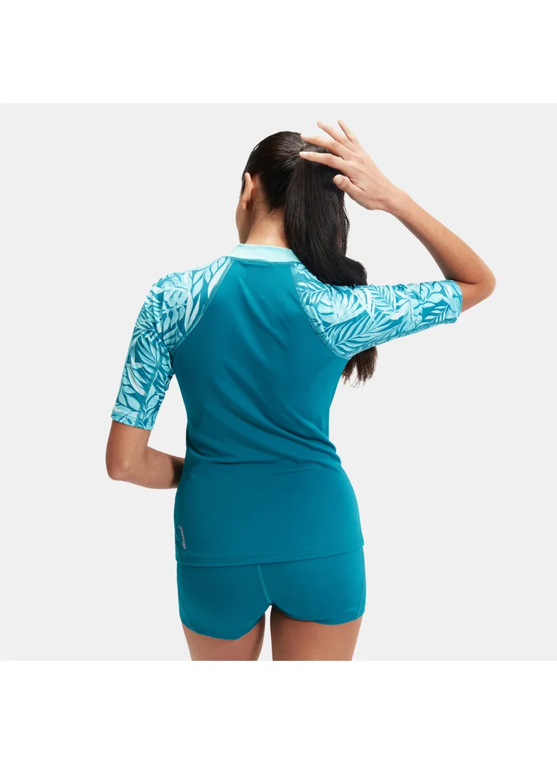 speedo Women's Printed Swimming Rashguard