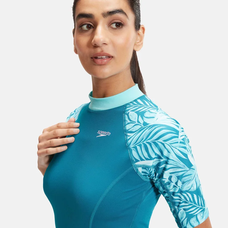speedo Women's Printed Swimming Rashguard