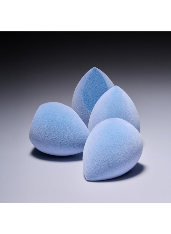 JUNO & Co. JUNO Co Microfiber Makeup Sponge Set 4Pack Dual Layer Technology and Airbrushed Complexion Finish Makeup Blender for Foundation Powder and Cream - Image 4