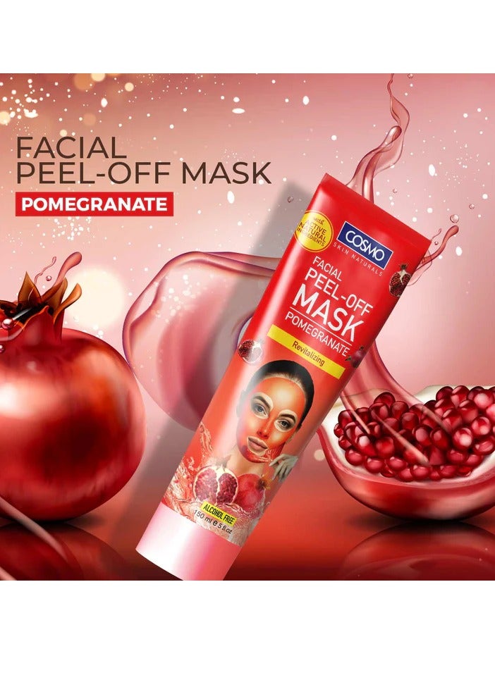 COSMO Facial Peel-Off Mask Pomegranate 150ml - Image 2