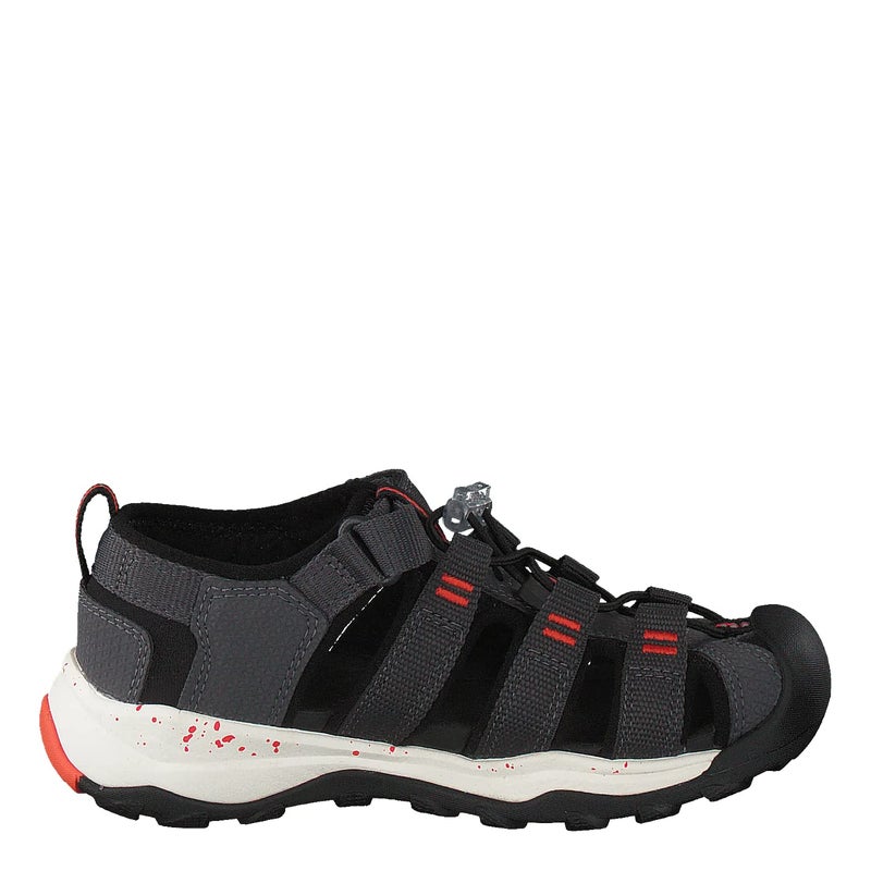 KEEN Newport Neo H2 Closed Toe Water Sandals, Magnet/Spicy Orange, 4 US Unisex Big Kid - Image 2
