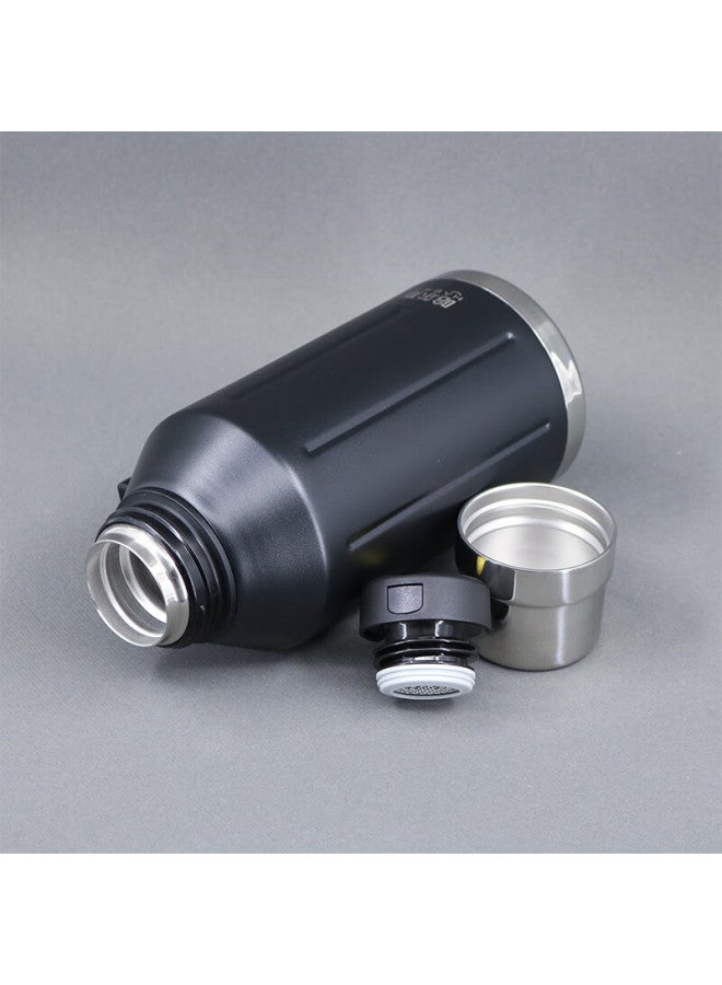 Haers Insulated Travel Flask Outdoor Large Capacity Travel Warm Flask Hgy-1200-001 Night Sky Black - Image 1