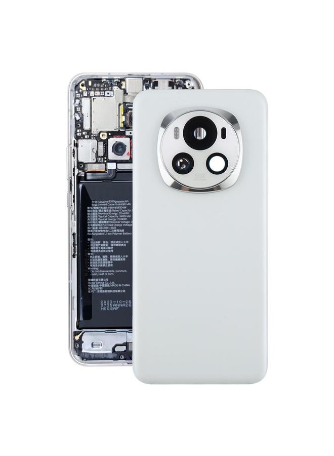 erorex For Honor Magic6 Back Cover with Camera Lens Cover(White) - Image 1