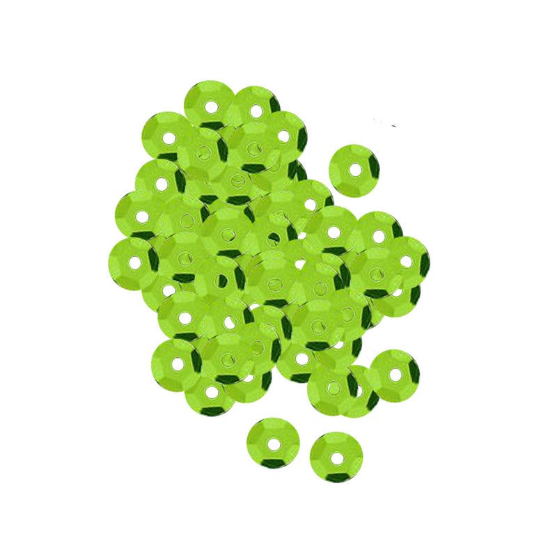 1000pcs 6mm DIY Round Sequins Paillettes Sewing Wedding Craft Clothes Shoes Bag Sparkling Accessory (Green) - Image 3