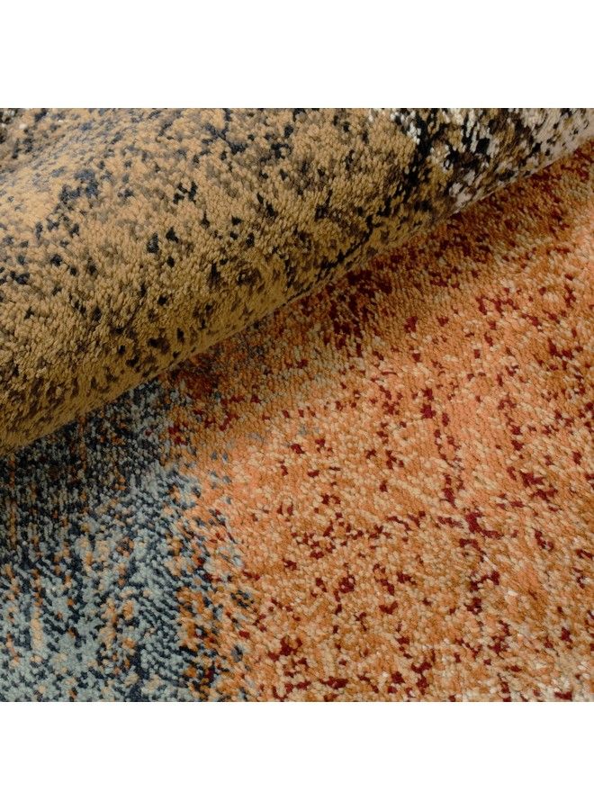 Superior Indoor Area Rug Jute Backed Rugs For Vintage Floral Floor Decor Artistic Throw For Office Living Room Dining Kitchen Bedroom Entryway Navan Collection Camel 2' X 3' - Image 4