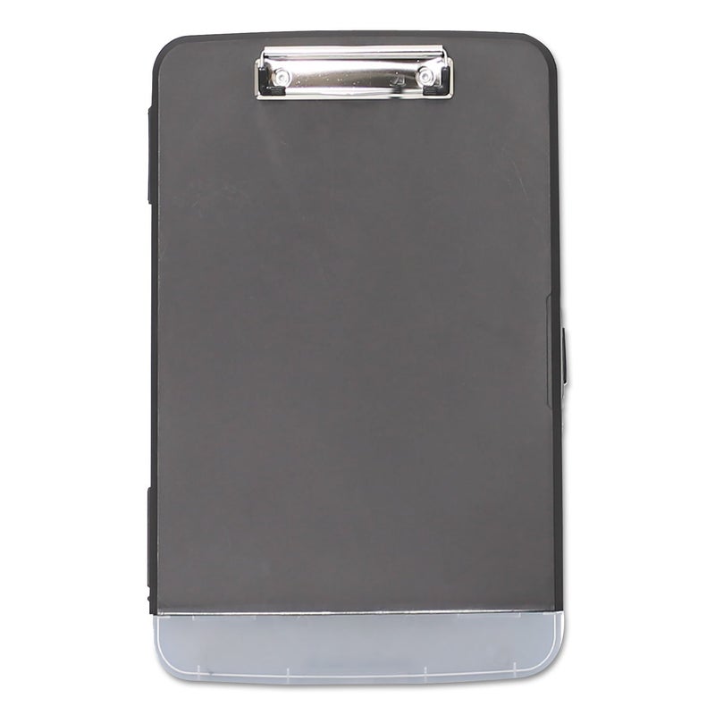 Universal Storage Clipboard with Pen Compartment 05 Clip Capacity Holds 85 x 11 Sheets Black