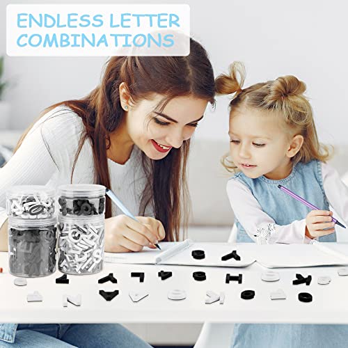 Lzttyee Decorative Magnetic EVA Alphabet Letters for Refrigerator/White Board (117pcs Letters White) - Image 5
