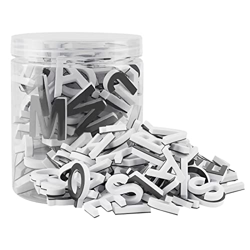 Lzttyee Decorative Magnetic EVA Alphabet Letters for Refrigerator/White Board (117pcs Letters White) - Image 1