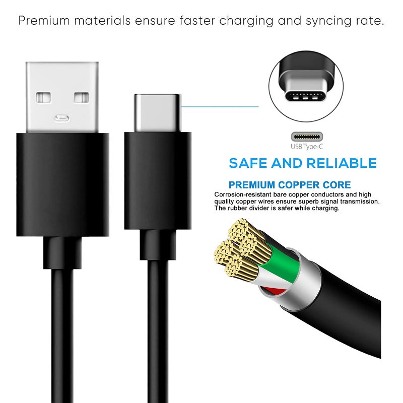 WZHENB 2-Pack 10FT USB C Charger for Motorola TurboPower, Moto G Power 5G 2025 2024, G Stylus, One 5G UW Ace, Edge 5G UW,G100, G Play, Edge+ (2022/2023), Edge Plus 5G UW (2022), Razr Charging Cable Cord - Image 4