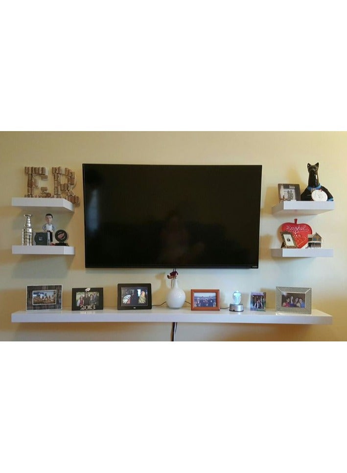 BEETEC Tilt TV Wall Mount Bracket for 32-65 Inch Flat Panel TVs up to 50 kg/110 lbs and up to 400x400 VESA, TV Wall Bracket with Free Tilting Design & Integrated Bubble Level, Black | TF-44T - Image 4