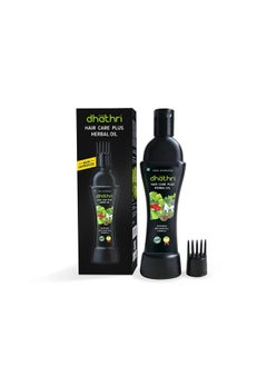 dhathri Hair Care Plus Herbal Oil | Ayurvedic Hair Oil For Intense Hair Fall Problems - 100Ml & Dheedhi Daily Herbal Shampoo | Mild Shampoo For Daily Use - 100Ml  - Image 1