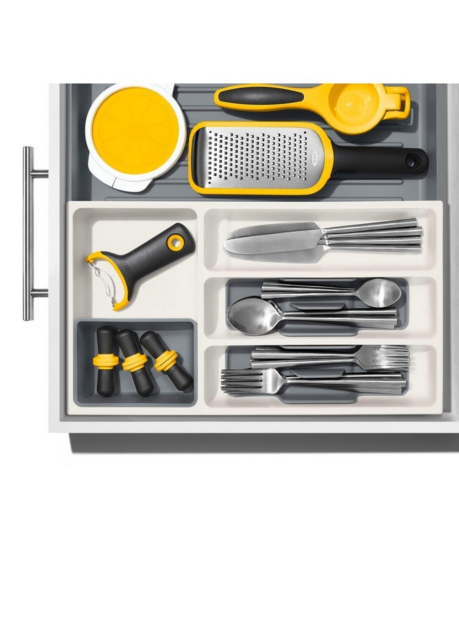OXO Good Grips Kitchen Drawer, Expandable Utensil Organizer, White - Image 5