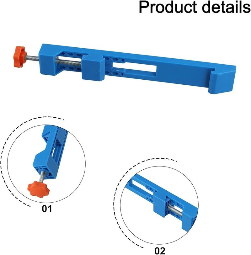 2PCS Adjustable Circular Saw Guide With Two Way Buckle Cutting Machine Base Rail Milling Clamps - Image 5