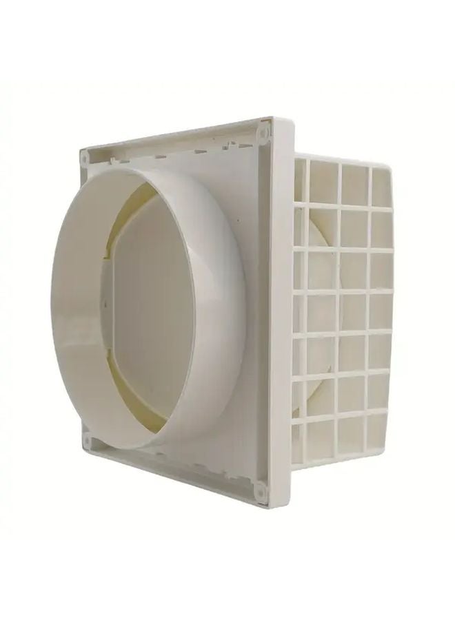 ABS Wall Ventilation Grille With Valve 100mm Air Outlet Duct For Range Hood - Image 5