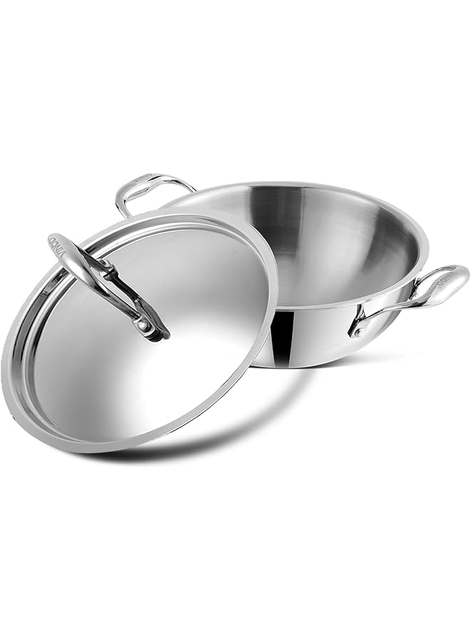 فينود قدر بلاتينيوم تريبلي من الفولاذ المقاوم للصدأ عميق للغاية مع غطاء 20 سم، 1.8 لتر (مناسب للحث) - Image 1