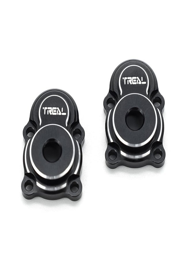 TREAL Alu #7075 Outer Portal Covers(2p) Outer Drive Housings for 1/24 FMS FCX24 Upgrades (Black) - Image 1