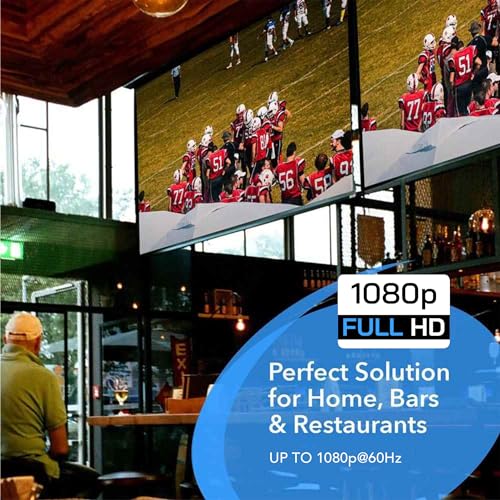 Orei HDS-104 1x4 Powered Splitter up to Full HD 1080P & 3D Support with EDID Control - 1 Source onto 4 Displays - Image 4