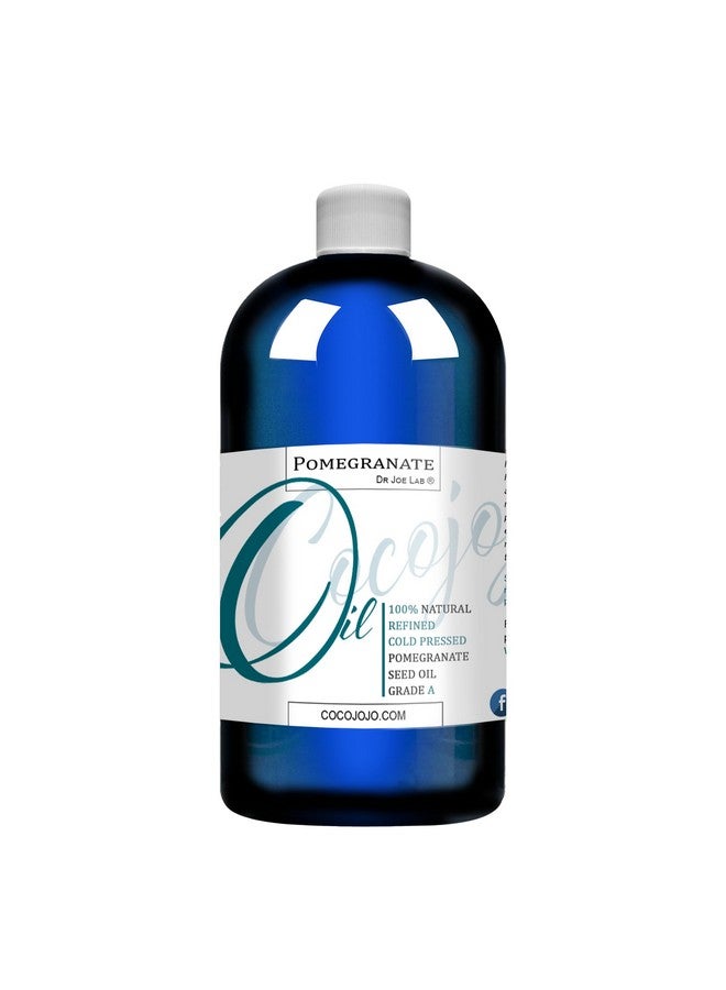 cocojojo Pomegranate Seed Oil 100% Pure Cold Pressed 16 Oz Refined Perfect For Skin Hair Nails Cuticles Premium Grade - Image 1