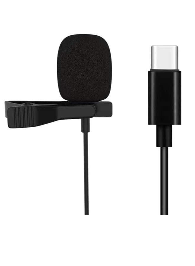 Type-C Lavalier Microphone for Phone, PC, Laptop, Mac, Smartphone - Ideal for Recording, Podcasting, Gaming, Interviews - Image 1