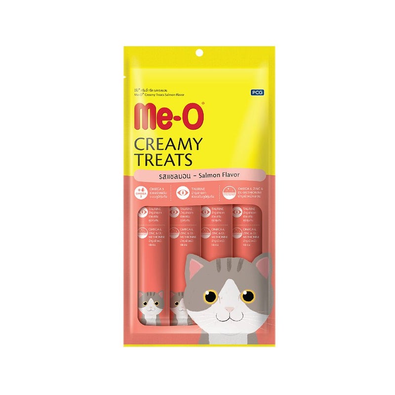 Me-O Creamy Treats Salmon Flavor Cat Treat - 4 x 15 g
