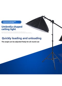 General Soft Light Box Live Broadcast Light Studio Photography Lighting Fill Light Photo Studio Lighting Set-Light Source Color:2.1m Light Stand  - Image 1
