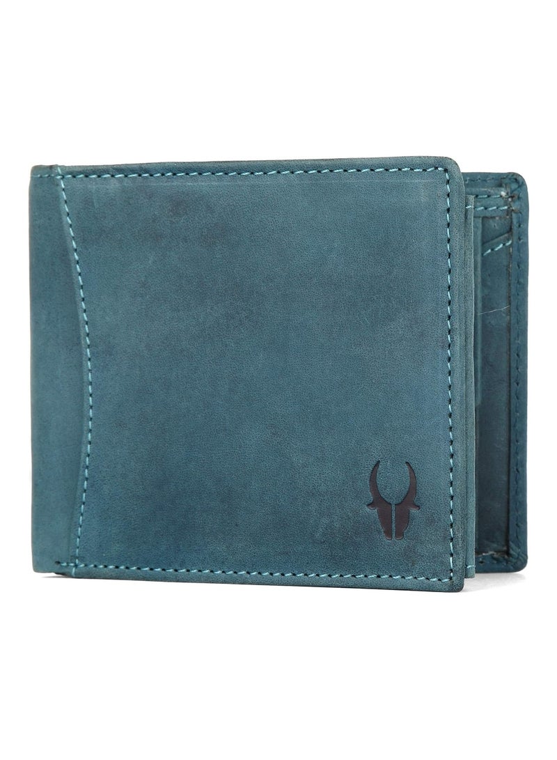 WildHorn Blue Hunter Leather Men's Wallet - Image 3
