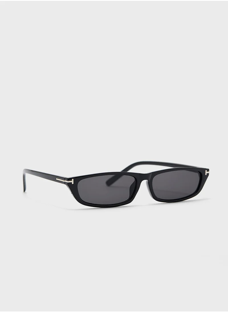 ايلا Slim Rectangular Len Sunglasses