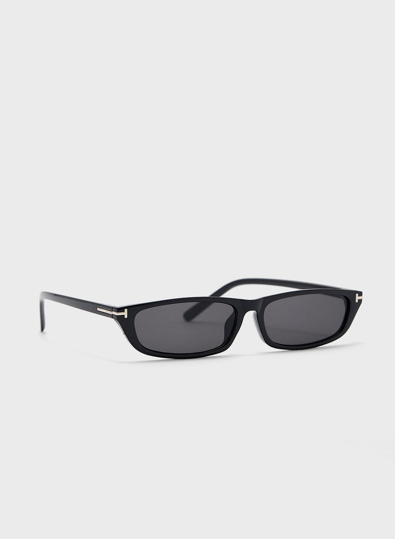 ELLA Slim Rectangular Len Sunglasses  - Image 1