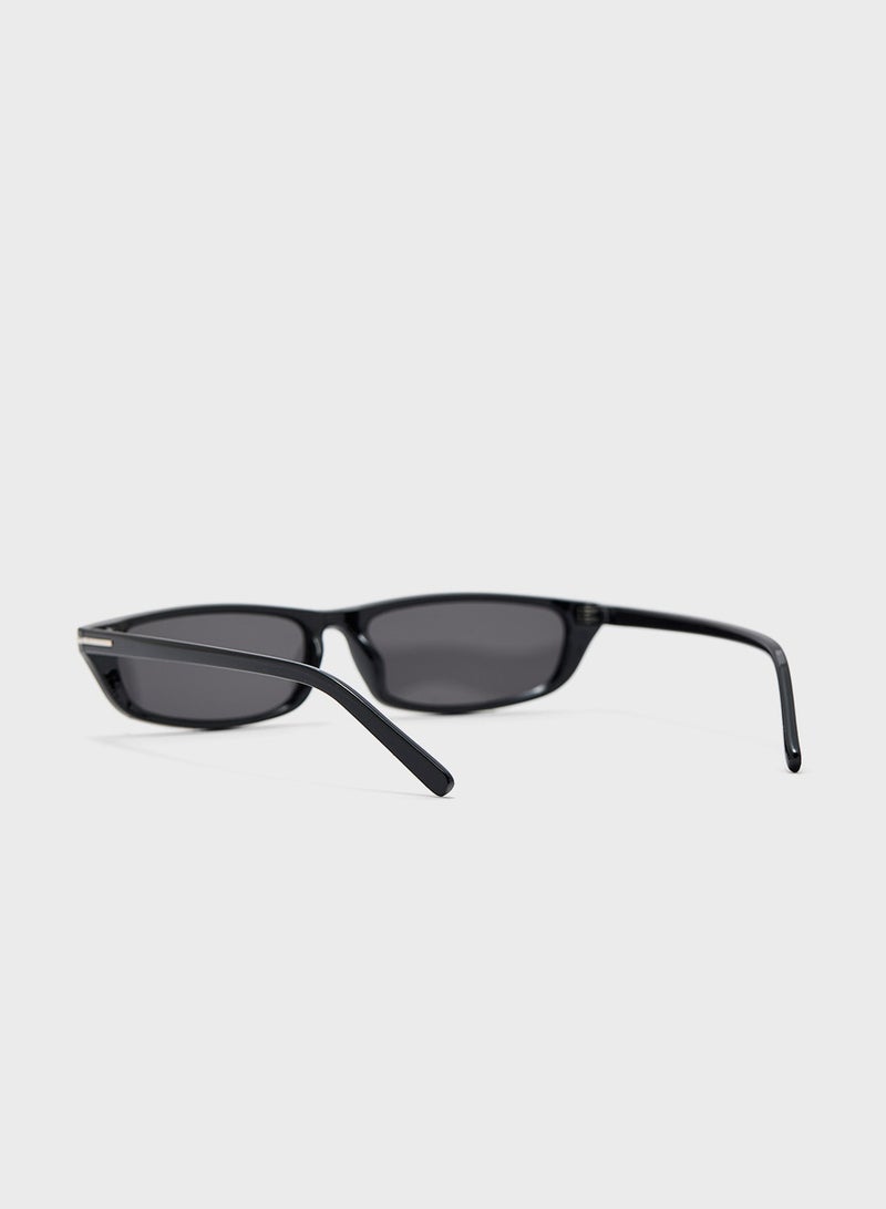 ELLA Slim Rectangular Len Sunglasses  - Image 3