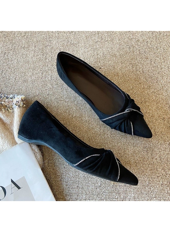 Shougu New Style Low Heel Single Shoe With Pointed Toe - Image 1