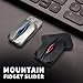 HIDEDC Mountain Fidget Slider Trackless Design for Fancy Tricks EDC Fidget Toys Adults Stress Relief Toy for Keep Focus Anxiety Relief Best Gadgets for Men SilverBlue - Image 4
