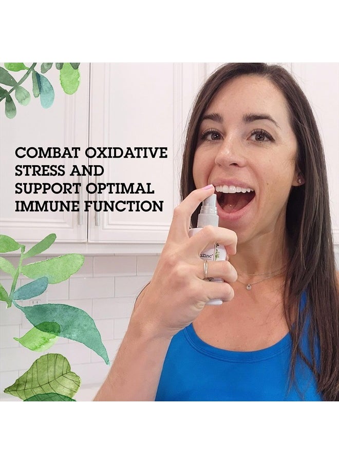 Quantum Health TheraZinc Oral Spray, Made with Zinc Gluconate for Immune Support and Throat Relief in a Soothing Spray, 2 Oz.  - Image 5
