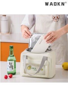 WAOKN Lunch Bag Adult Lunch Box for Men and Women Small Leakproof Cute Lunch Tote Bag Large Capacity Reusable Insulated Refrigerated Lunch Container Suitable for Work Office Picnic Outdoor Travel  - Image 5