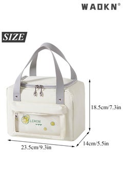 WAOKN Lunch Bag Adult Lunch Box for Men and Women Small Leakproof Cute Lunch Tote Bag Large Capacity Reusable Insulated Refrigerated Lunch Container Suitable for Work Office Picnic Outdoor Travel  - Image 2