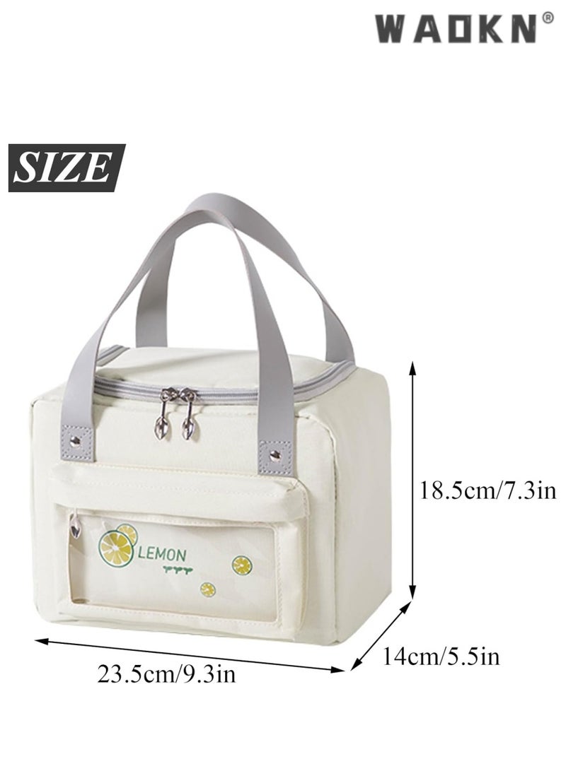 WAOKN Lunch Bag Adult Lunch Box for Men and Women Small Leakproof Cute Lunch Tote Bag Large Capacity Reusable Insulated Refrigerated Lunch Container Suitable for Work Office Picnic Outdoor Travel - Image 2