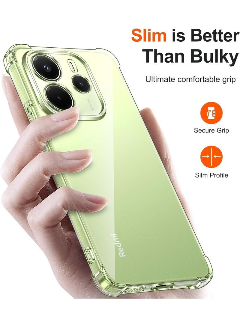 Shockproof Transparent Case Compatible with Xiaomi Redmi Note 14 4G - Image 3