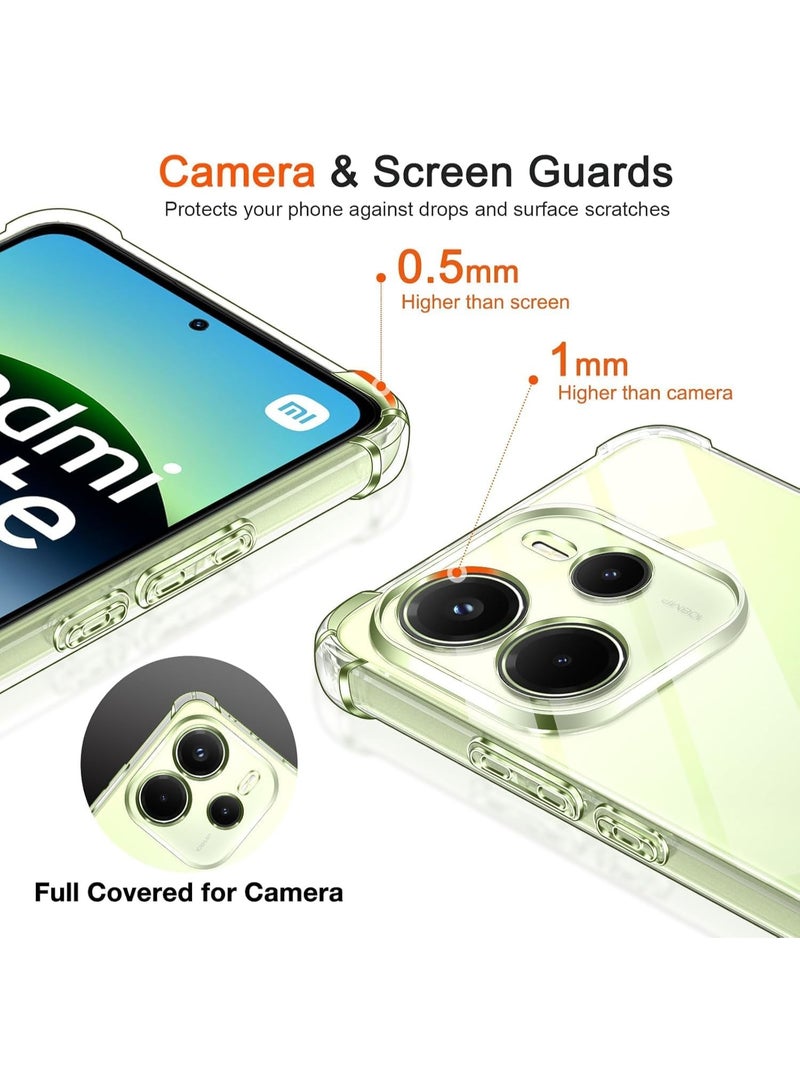 Shockproof Transparent Case Compatible with Xiaomi Redmi Note 14 4G - Image 4