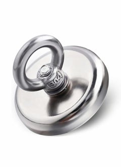 KASTWAVE Super Strong Neodymium Fishing Magnets, 88lbs Pulling Force Rare Earth Magnet with Countersunk Hole Eyebolt, Dia 1.26 inch for Retrieving in River and Magnetic Fishing, 5 Pcs  - Image 2
