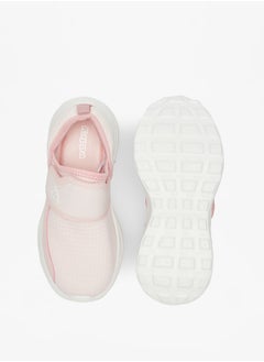 Kappa Girls' Checked Sports Shoes with Hook and Loop Closure  - Image 4