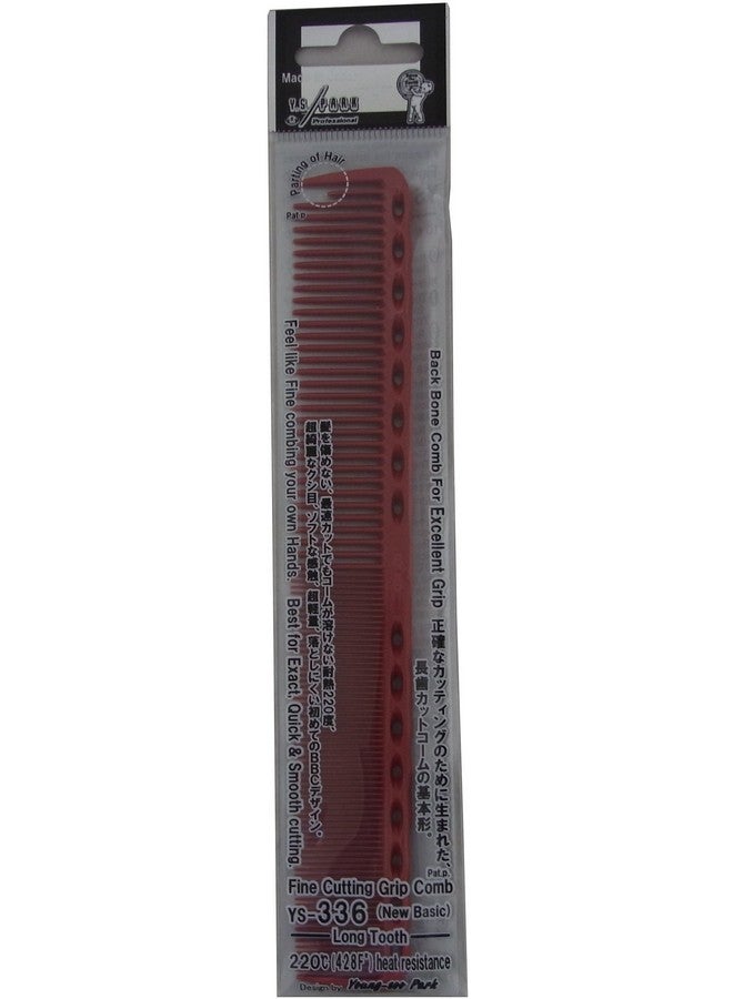 YS PARK 336 Fine Cutting Grip Comb Red