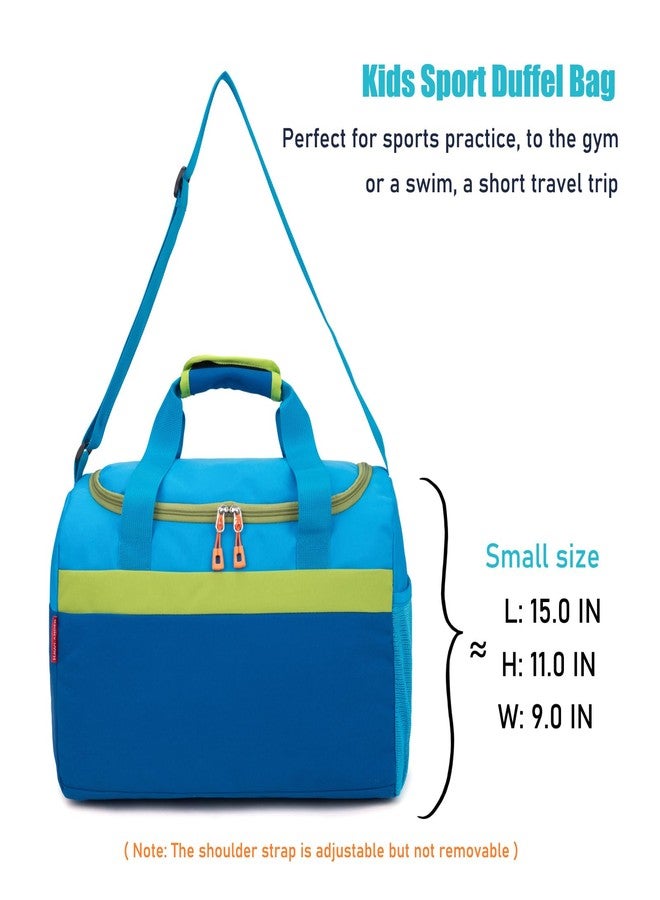 HawLander Small Duffle Bag for Kids Boys or Girls, Gym Bag for Sports Travel(Blue) - Image 5