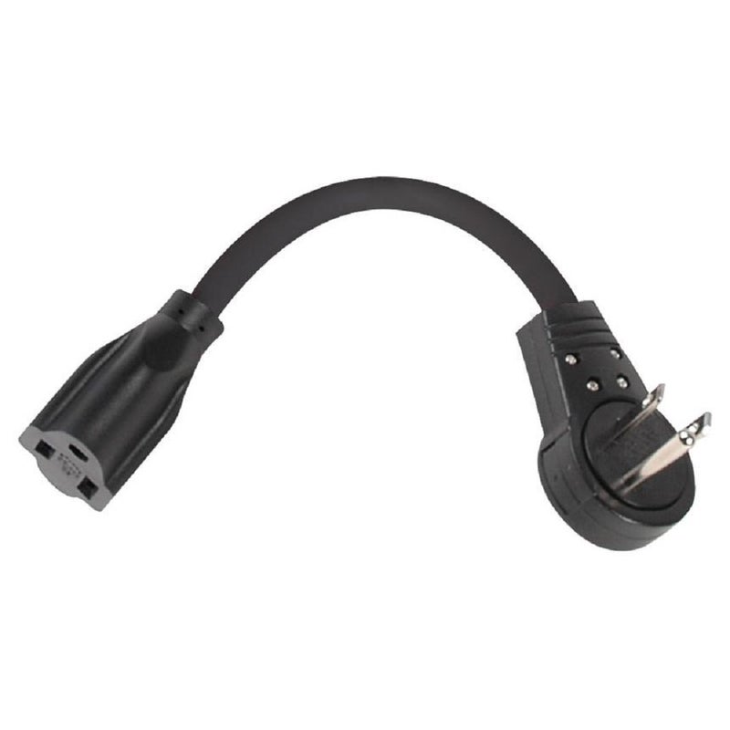 Stellar Labs P-A000146N - 6" Extension Cord with Flat Rotating Plug - Black - Image 4
