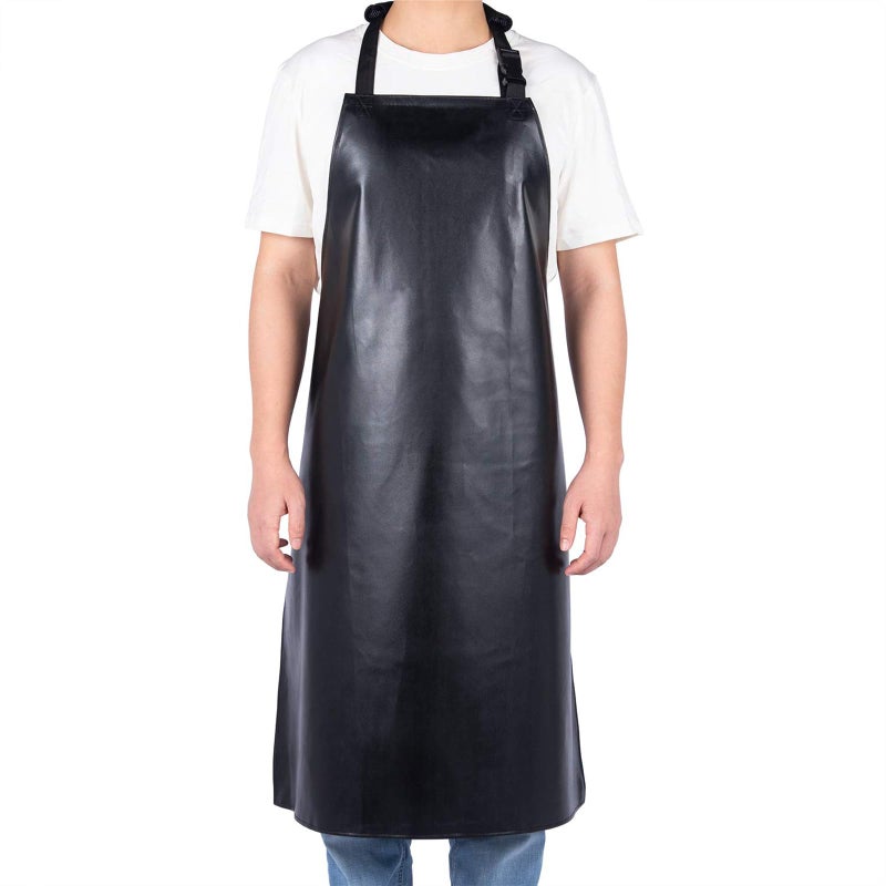 Homsolver Heavy Duty Vinyl Waterproof Apron for Unisex Adult, Ultra Lightweight, Chemical Resistant Industrial Work Apron - Image 1