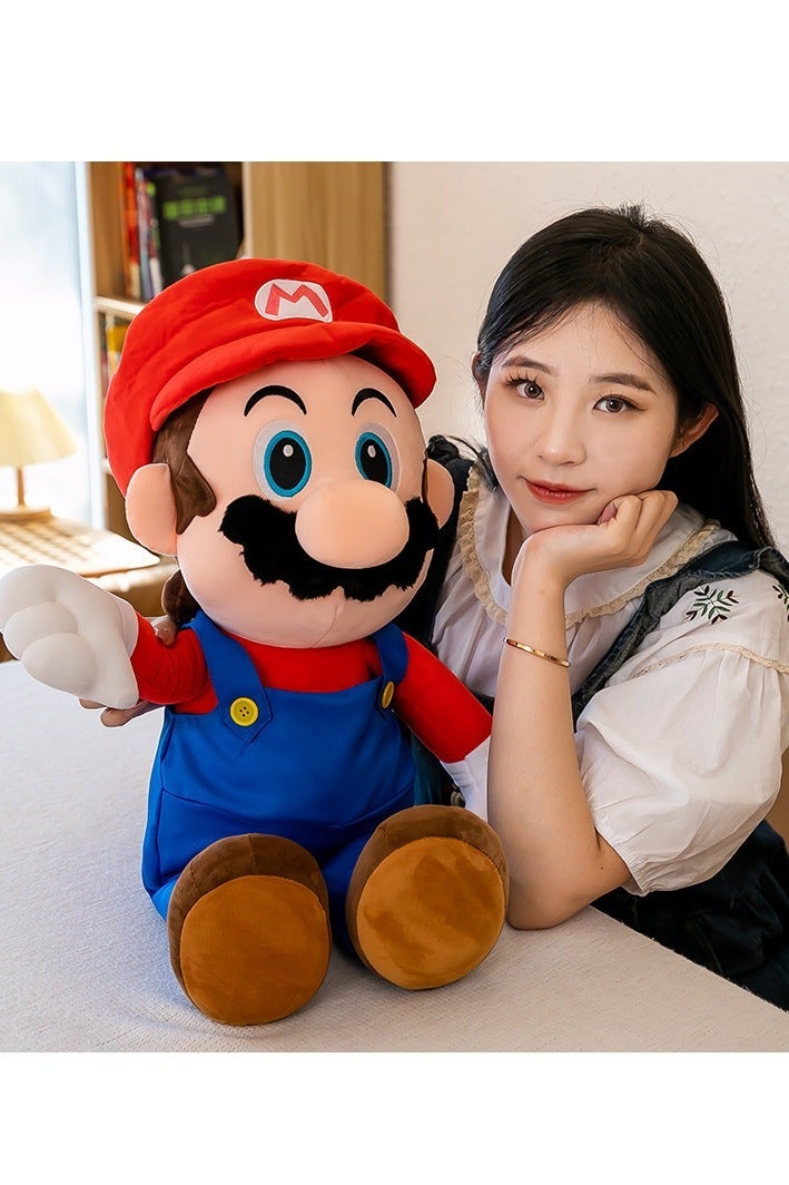 Nintendo Super Mario Plush Toys Mario Doll Holiday Eid Brithday Gifts for Children Ideal Soft and Huggable Cartoon Rag Dolls for Kids Good Cute Washable for Easy Cleaning Plush Toy 53cm - Image 3